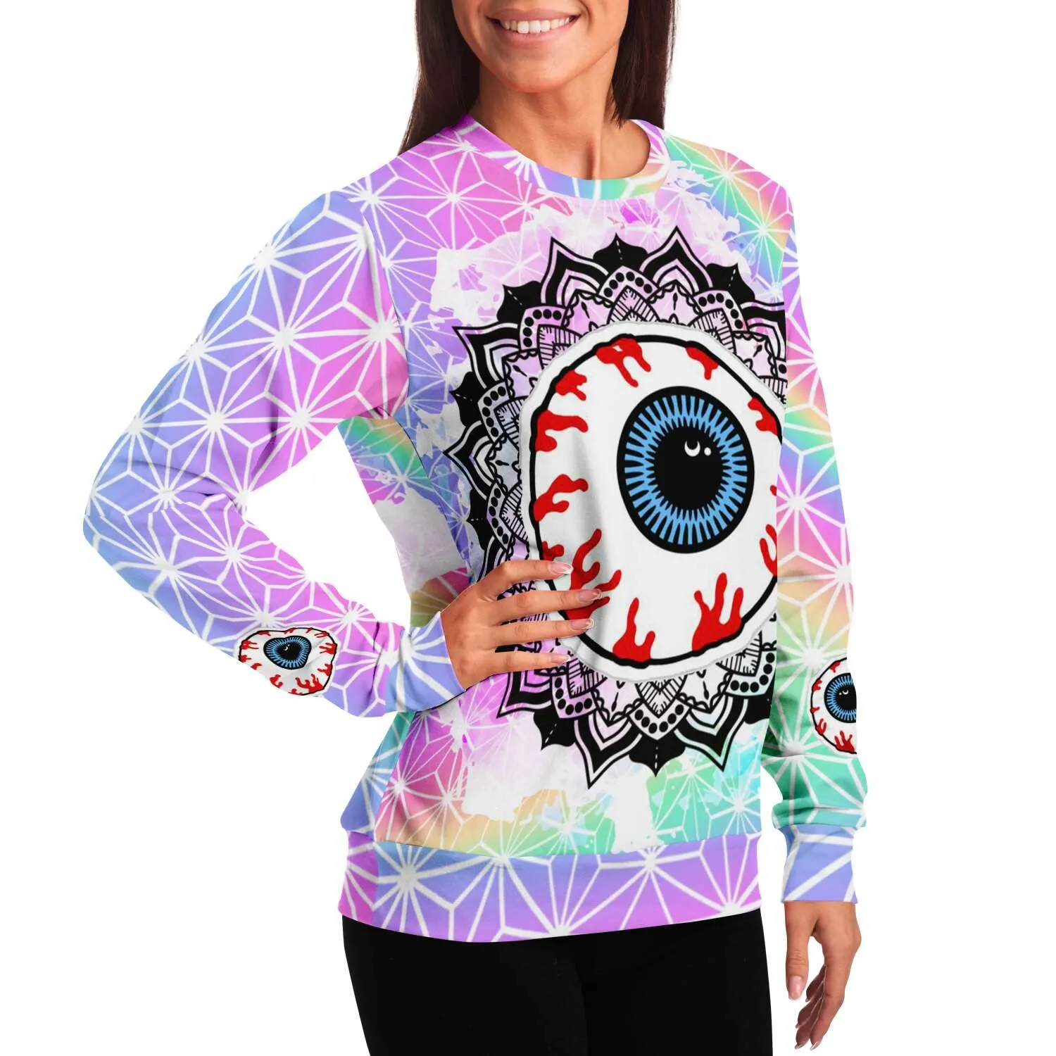 Mandala Eye Holographic Sweatshirt