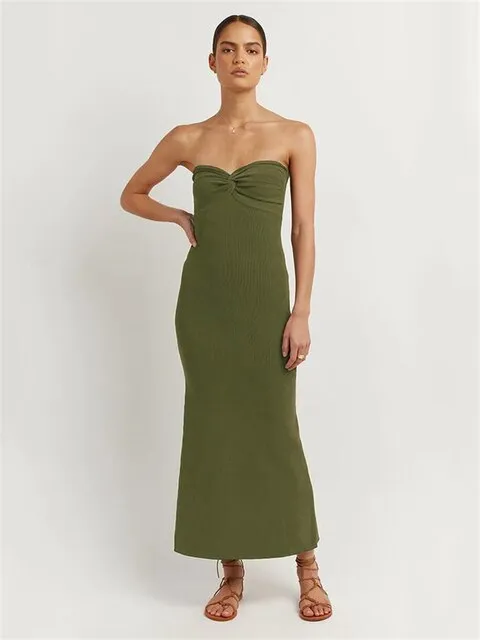 Matilda - Fine Knitted Strapless Dress