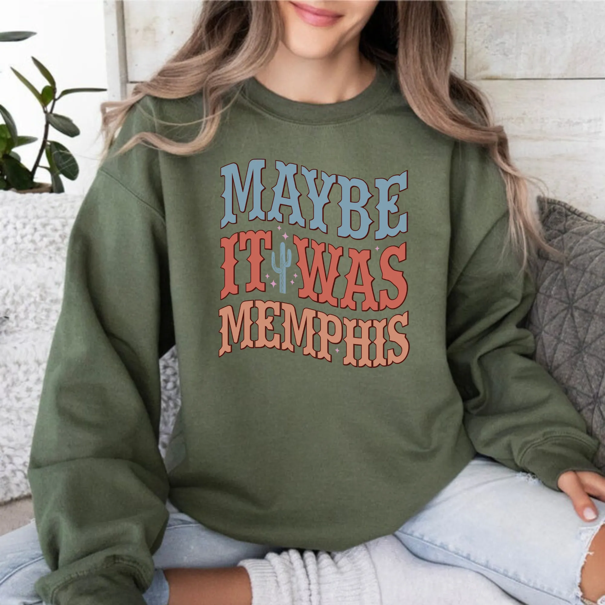 Maybe It Was Memphis Crewneck Sweatshirt