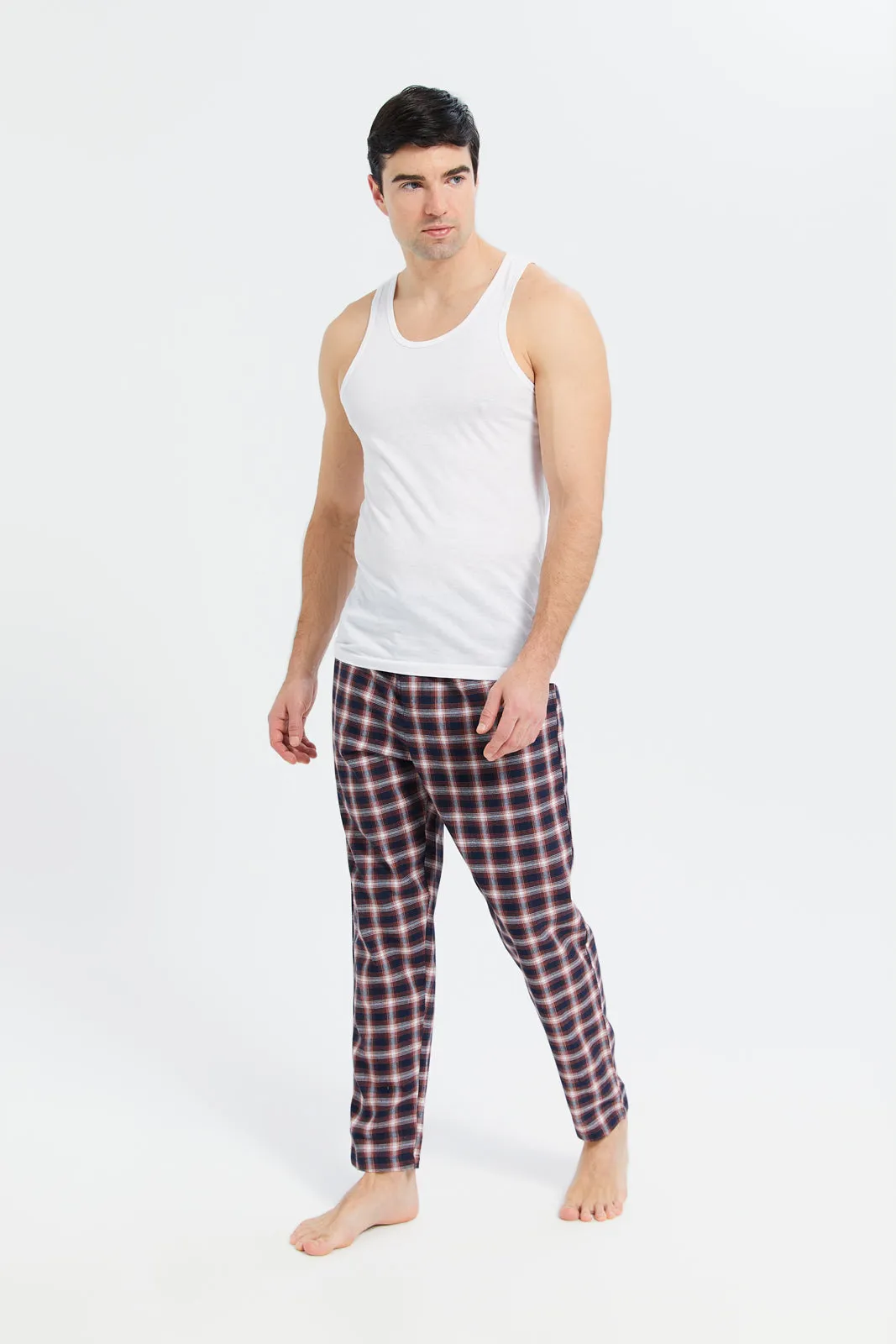 Men Assorted Check Pyjama Bottom