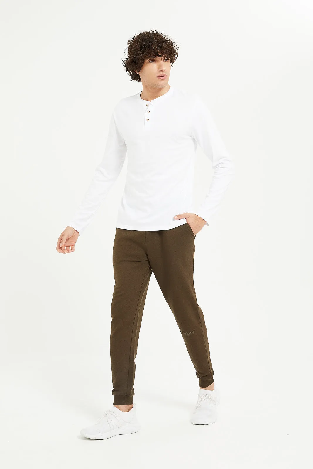 Men Brown Jog Pants