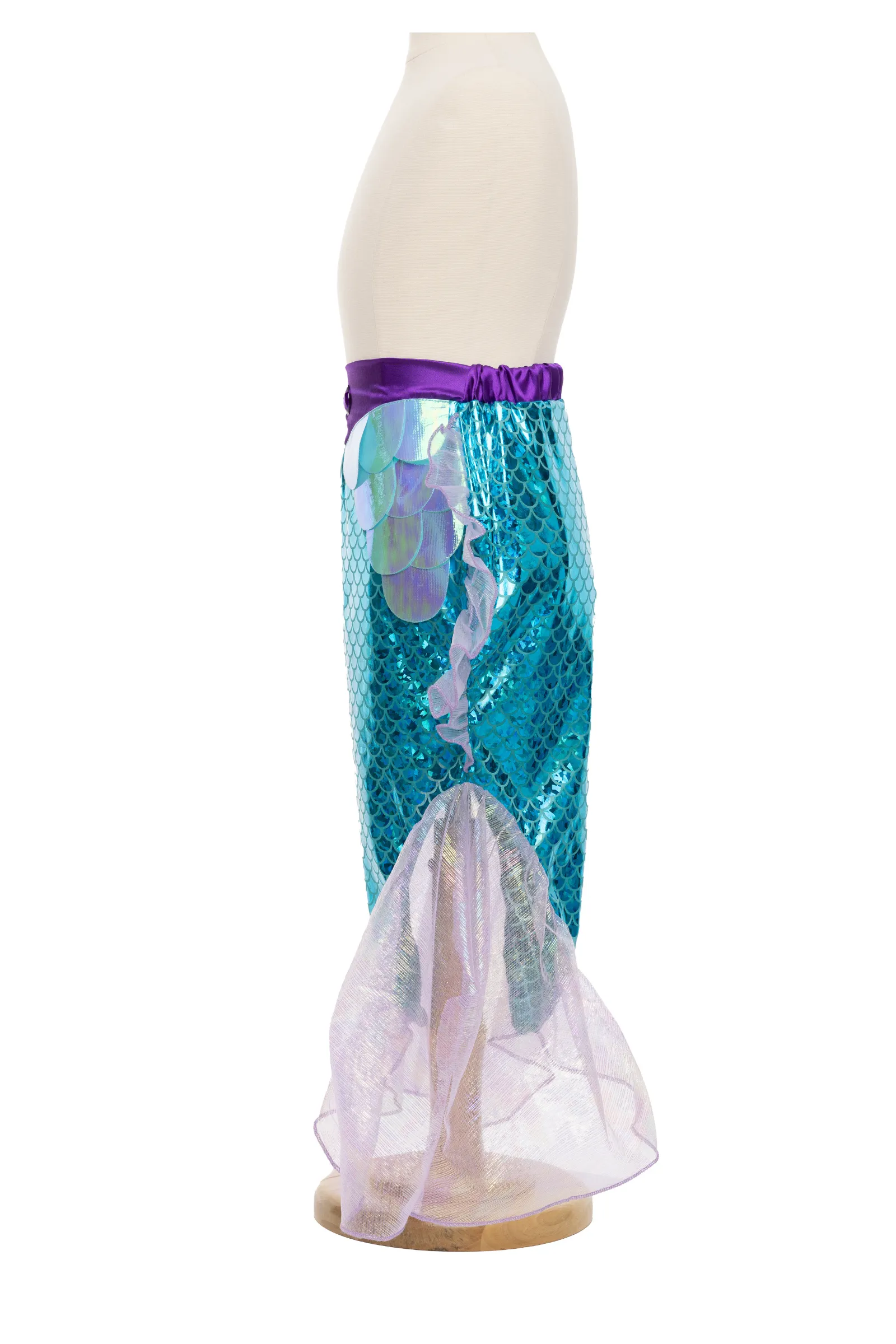 Mermaid Glimmer Skirt Set with Headband