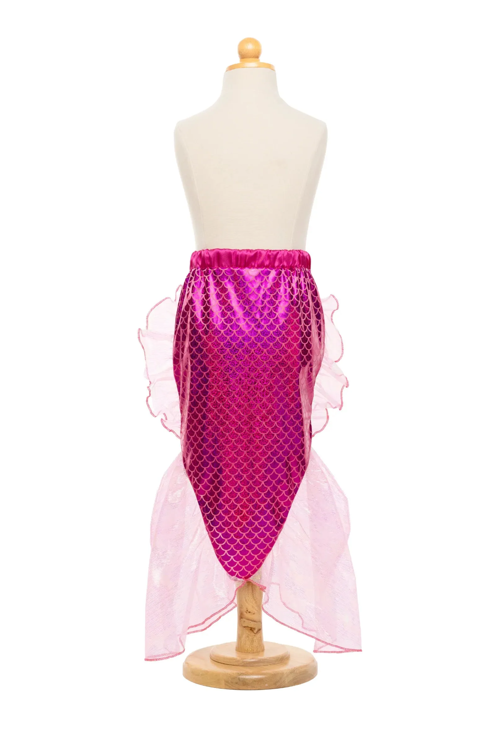 Mermaid Glimmer Skirt w/Tiara, Pink, Size 5-6