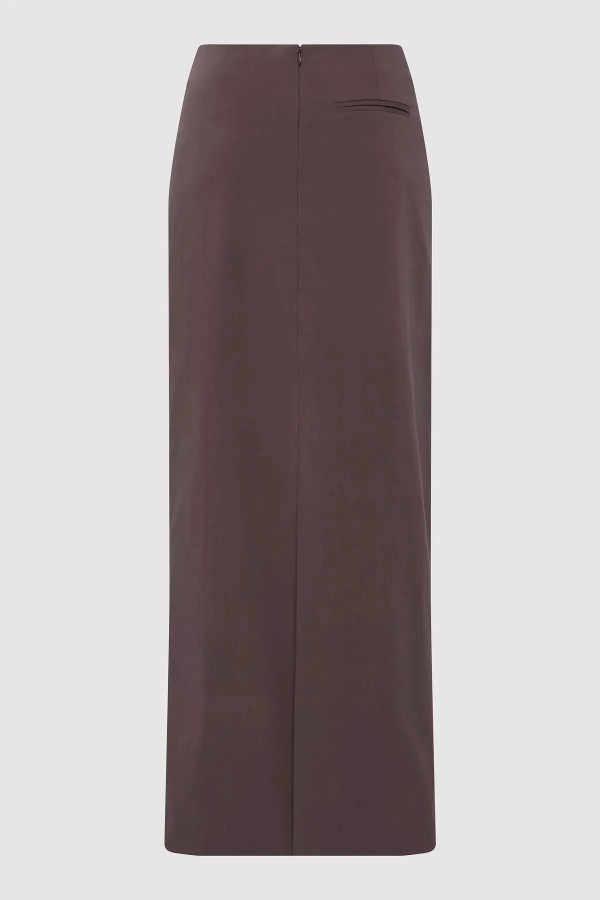 MINIMAL COLUMN SKIRT - CHOCOLATE PLUM