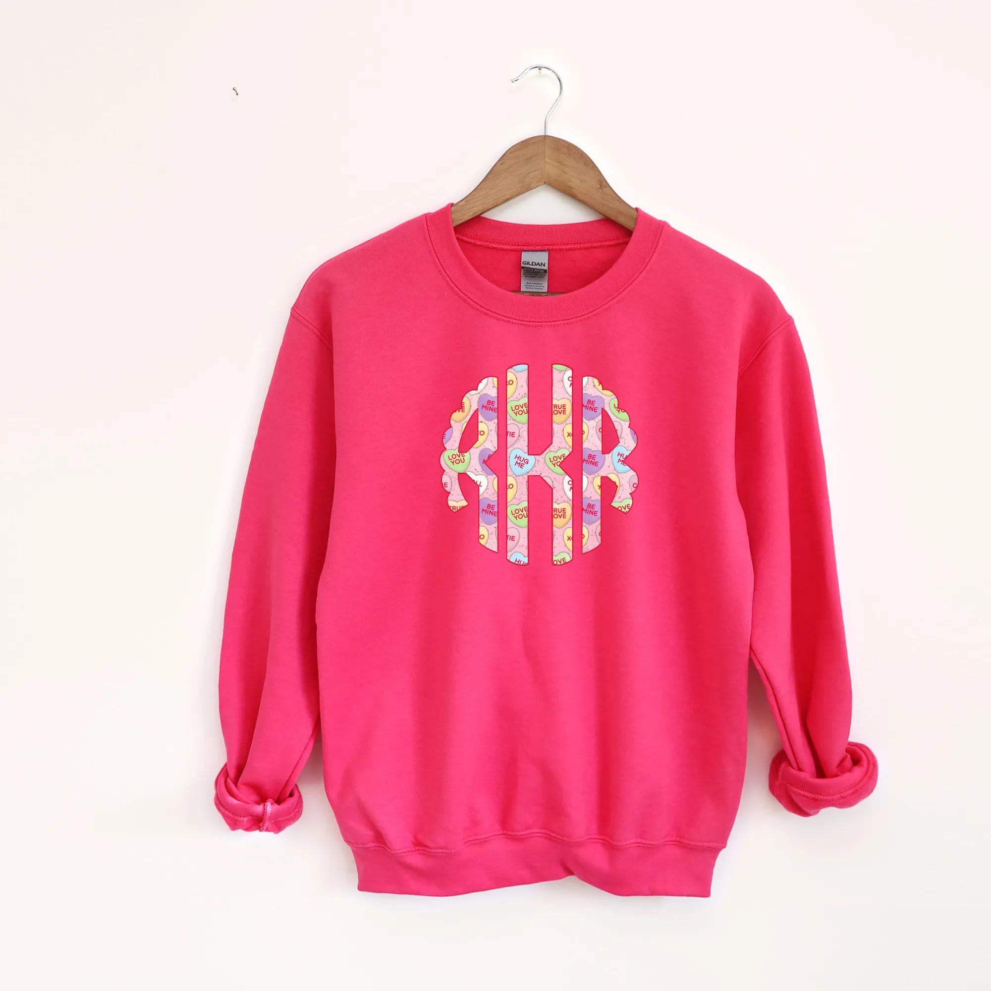 Monogram Valentine's Day Sweatshirt for Women