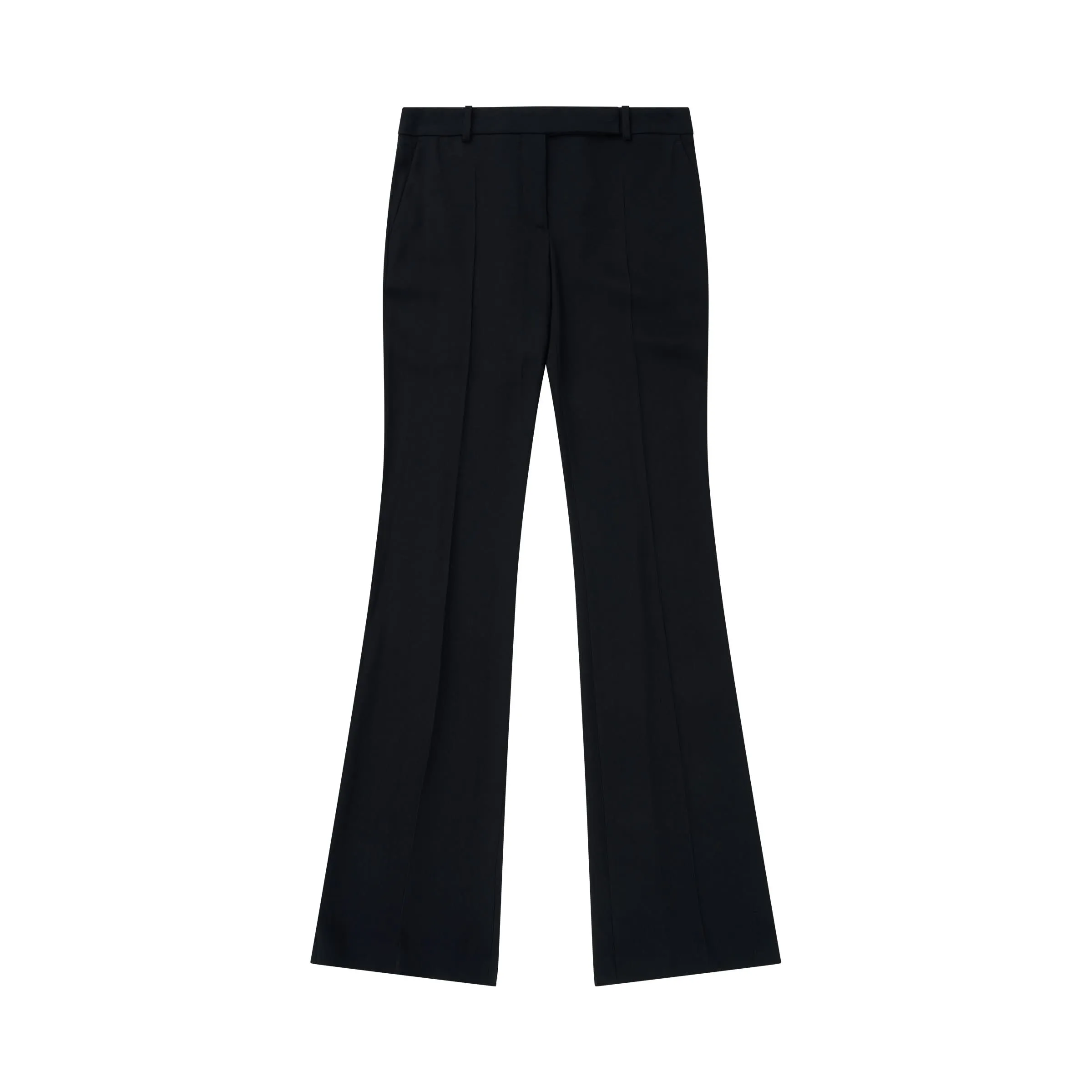 Narrow Bootcut Pants in Black