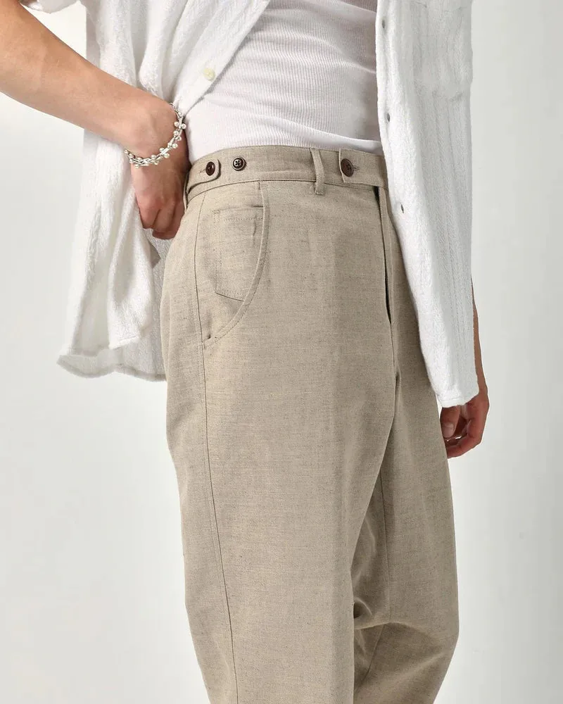 Natural Linen Cotton Trouser