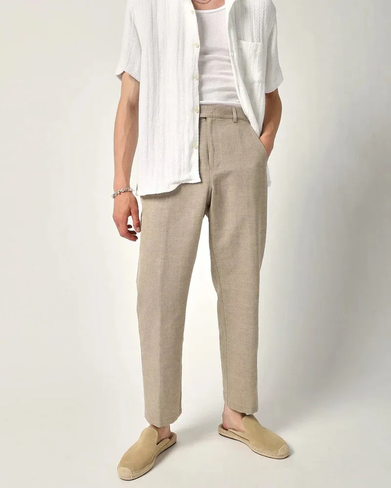 Natural Linen Cotton Trouser