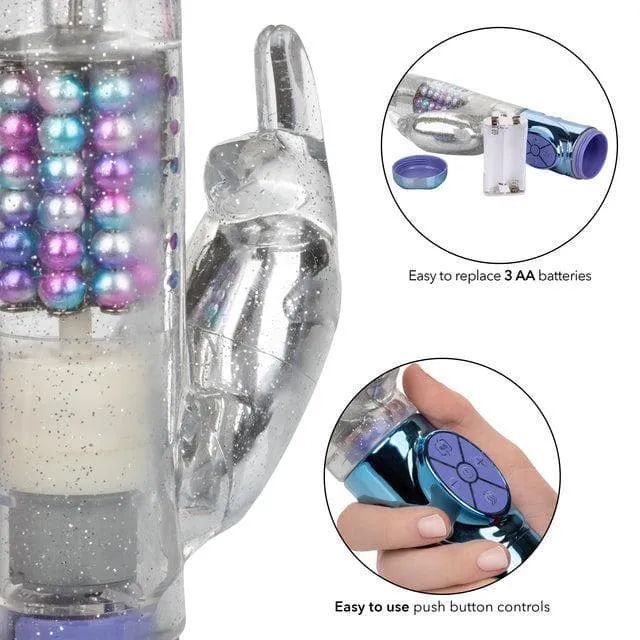 Naughty Bits Party in my Pants Jack Rabbit Rotating and Gyrating Vibrator with LED Lights