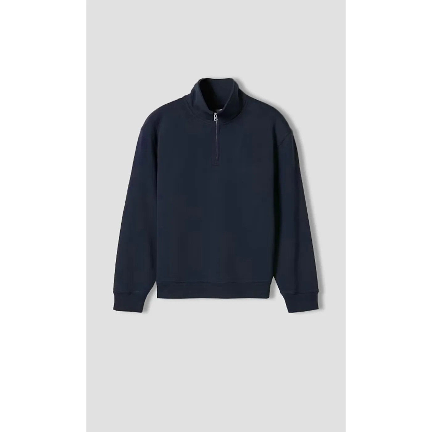 Navy Half Zip Sweatshirt