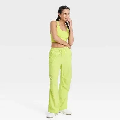 New - JoyLab Women's Mid-Rise Parachute Pants Relaxed Fit Casual Activewear