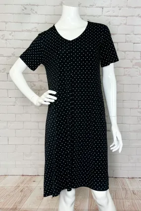 NICOLE DRESS BLACK WITH DOTS