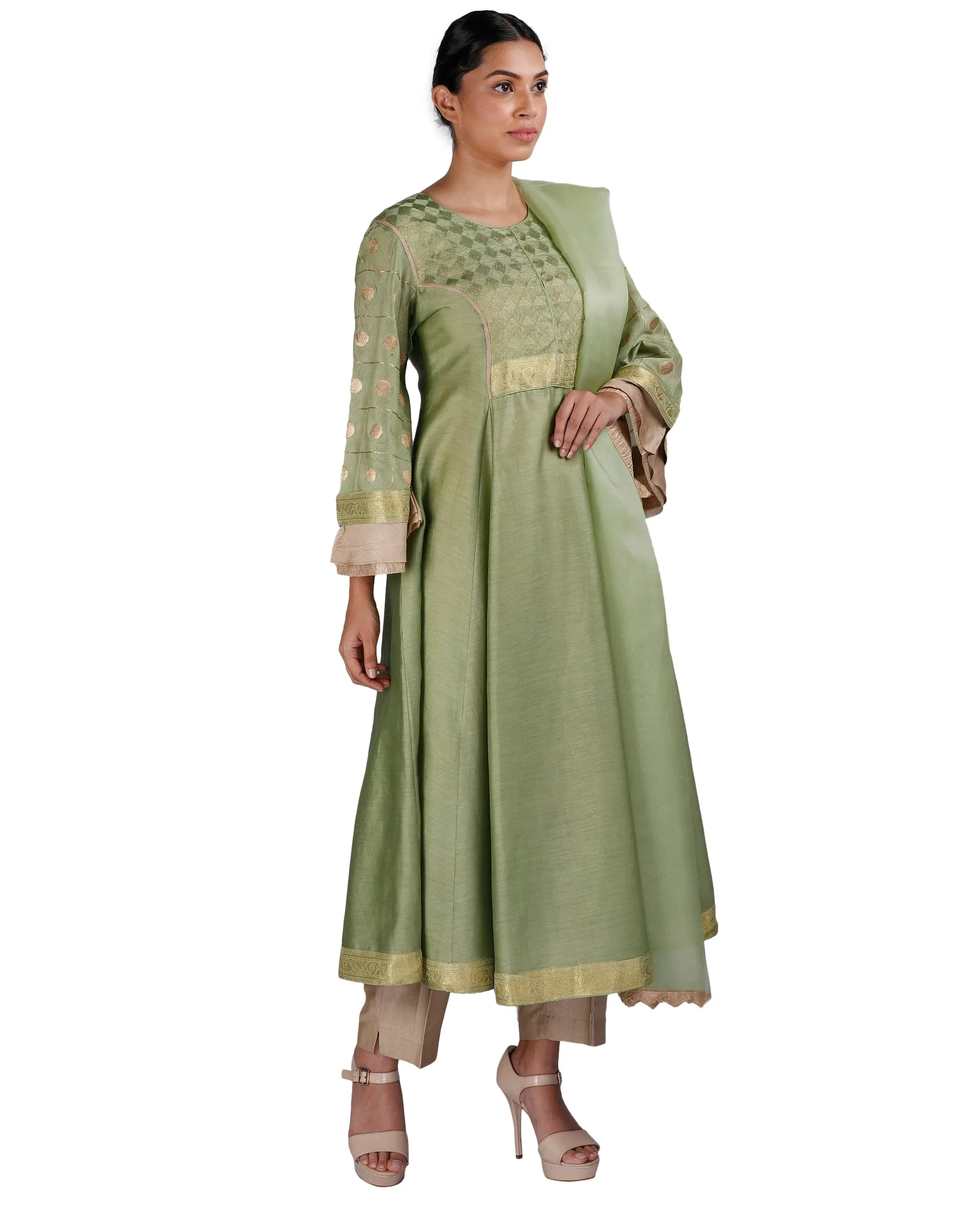 Olive Green Salwar