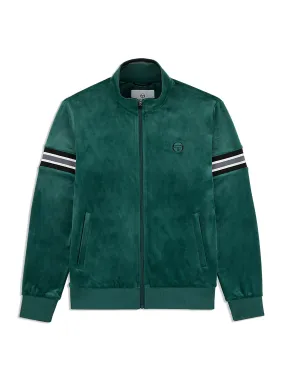 Ostuni Velour Track Jacket- Rainforest