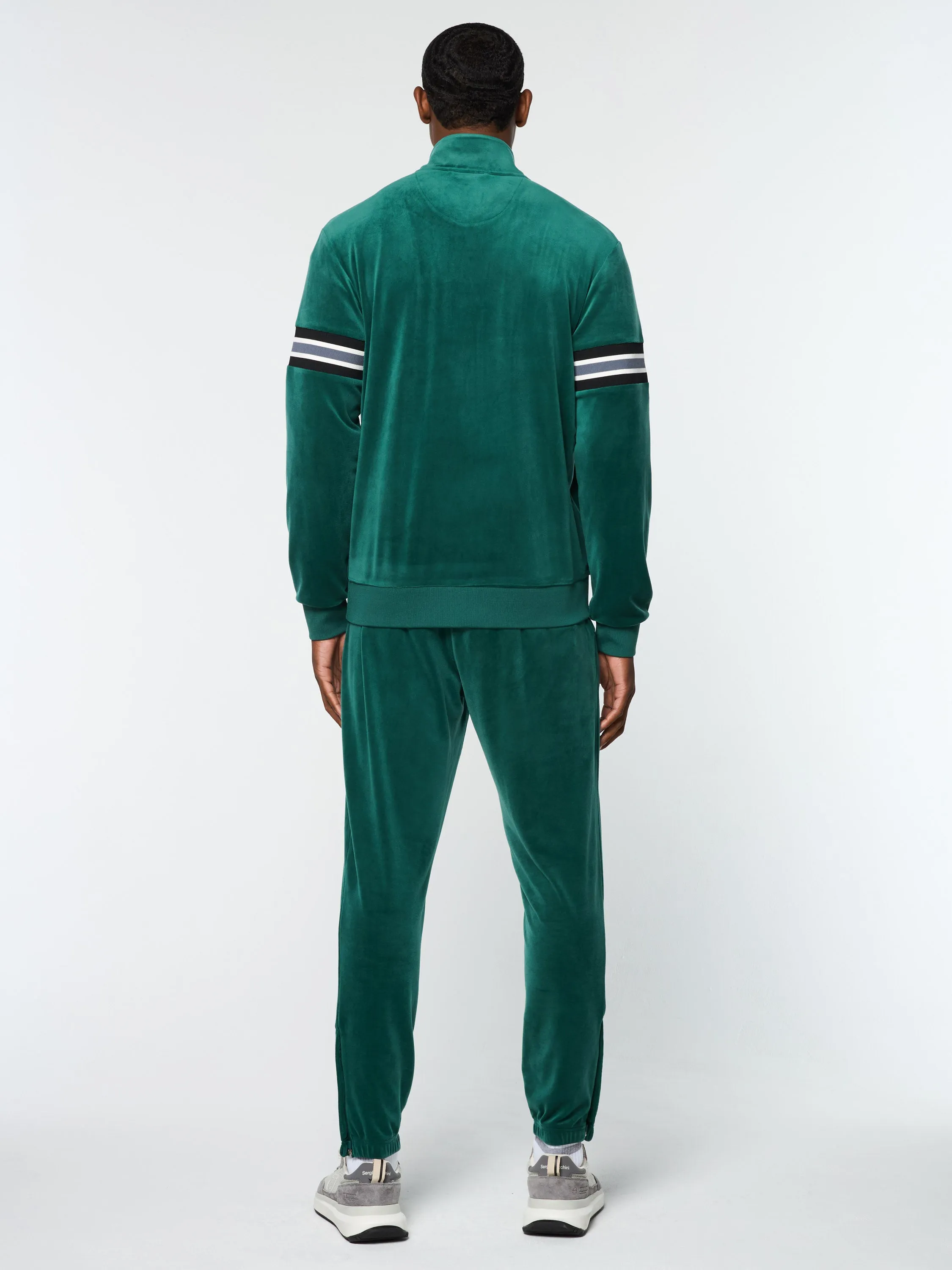 Ostuni Velour Track Jacket- Rainforest