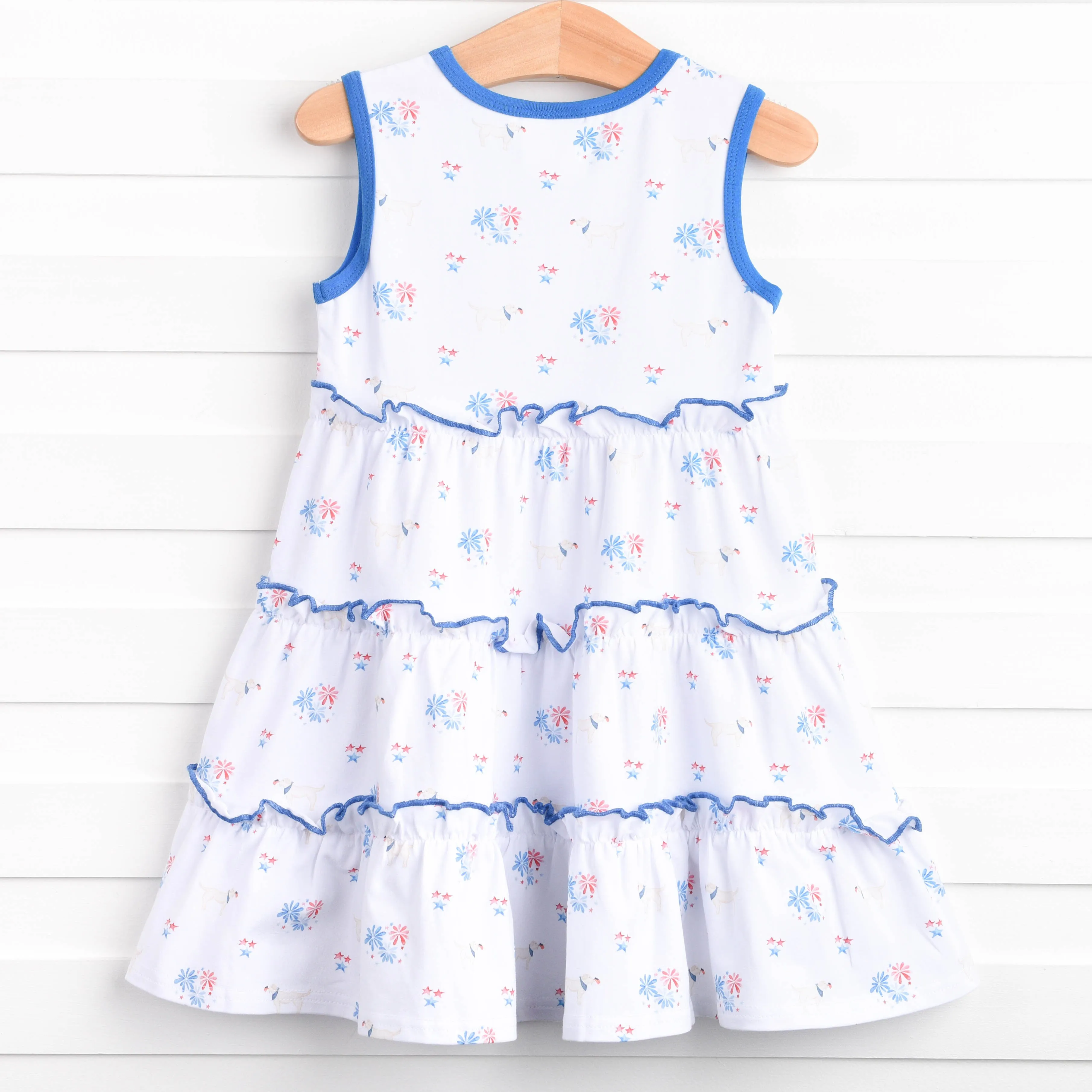 Paws-itively Patriotic Dress, Blue