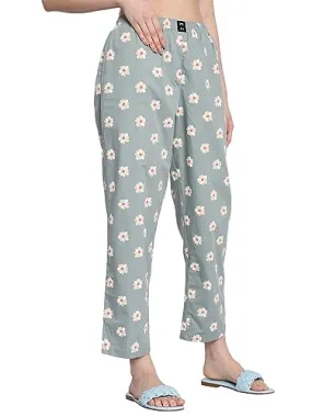 PB & J Cotton Pyjamas for Women | stylish Lower | Pyjama with Side Pockets | Lounge Pants for Women (M)