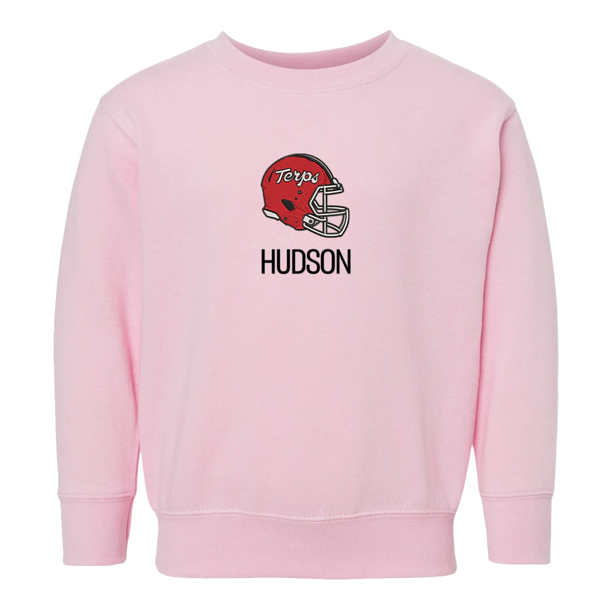 Personalized Maryland Terrapins Helmet Toddler Crewneck Sweatshirt