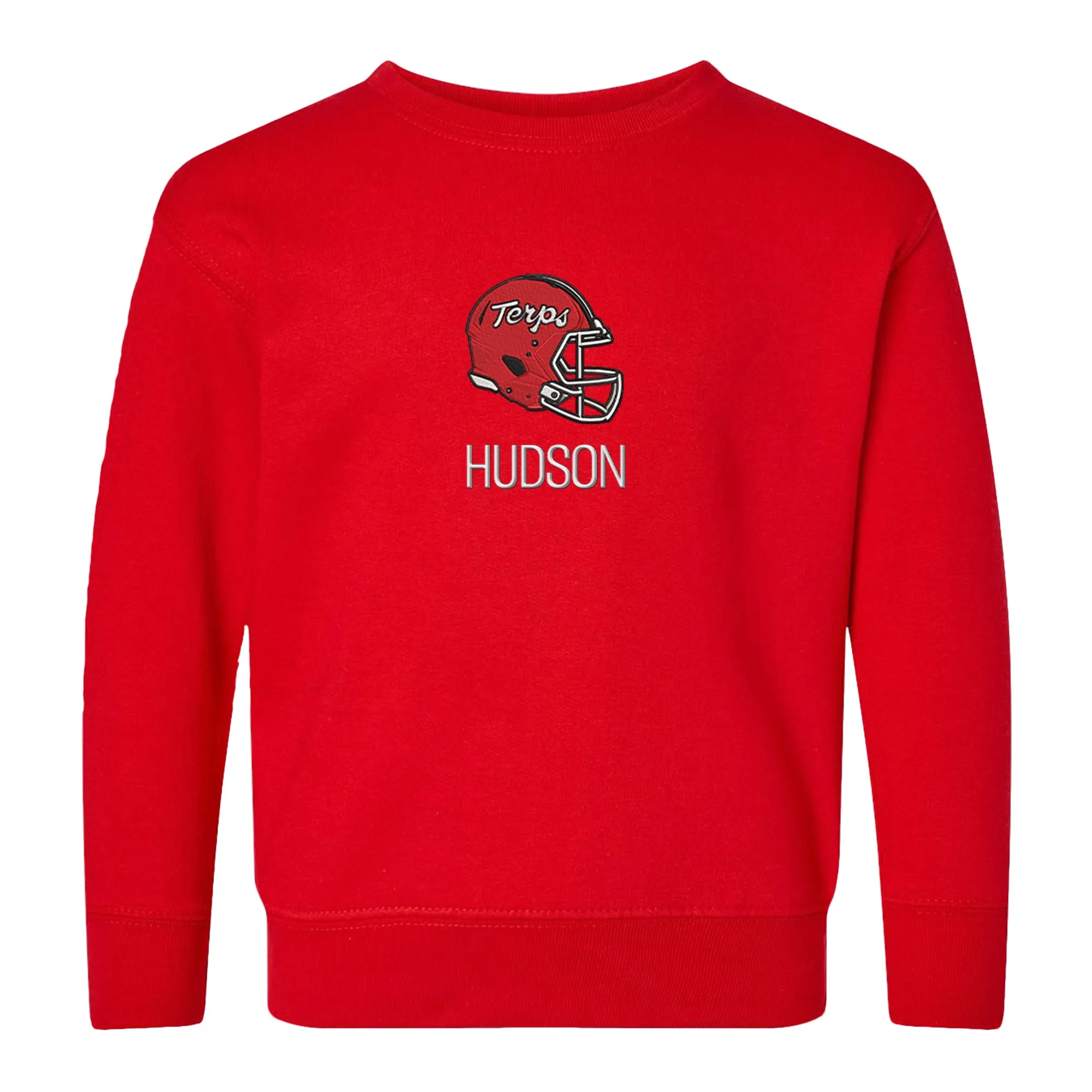 Personalized Maryland Terrapins Helmet Toddler Crewneck Sweatshirt