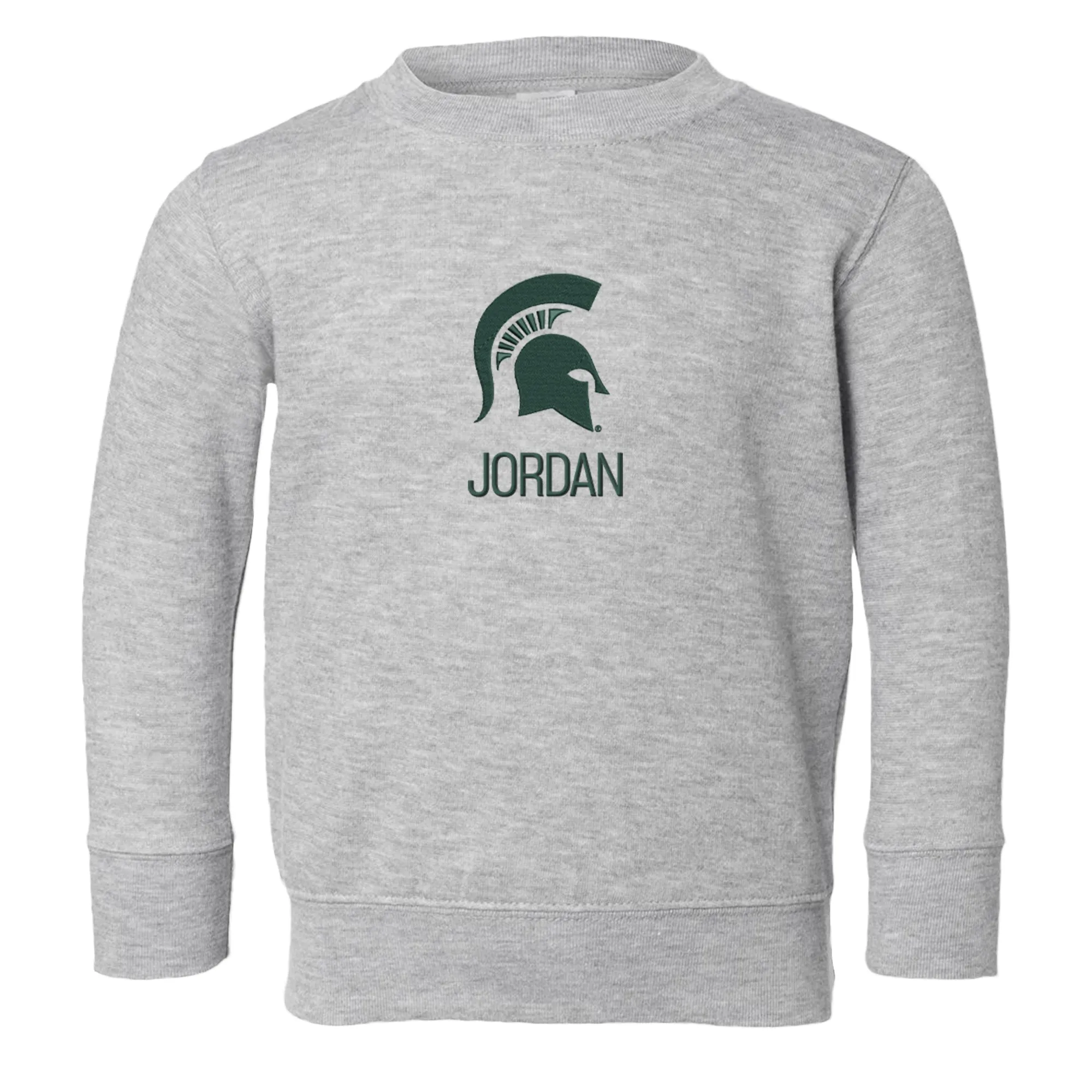 Personalized Michigan State Spartans Toddler Crewneck Sweatshirt