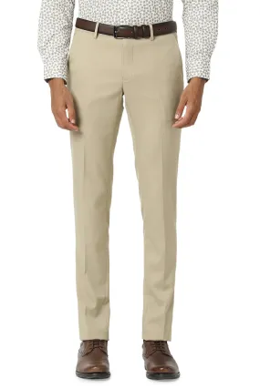 Peter England Men's Slim Pants (PETFONSPV08919_Beige