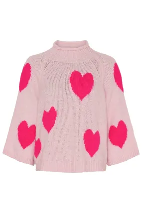 Pink Heart Knit by MARTA DU CHATEAU