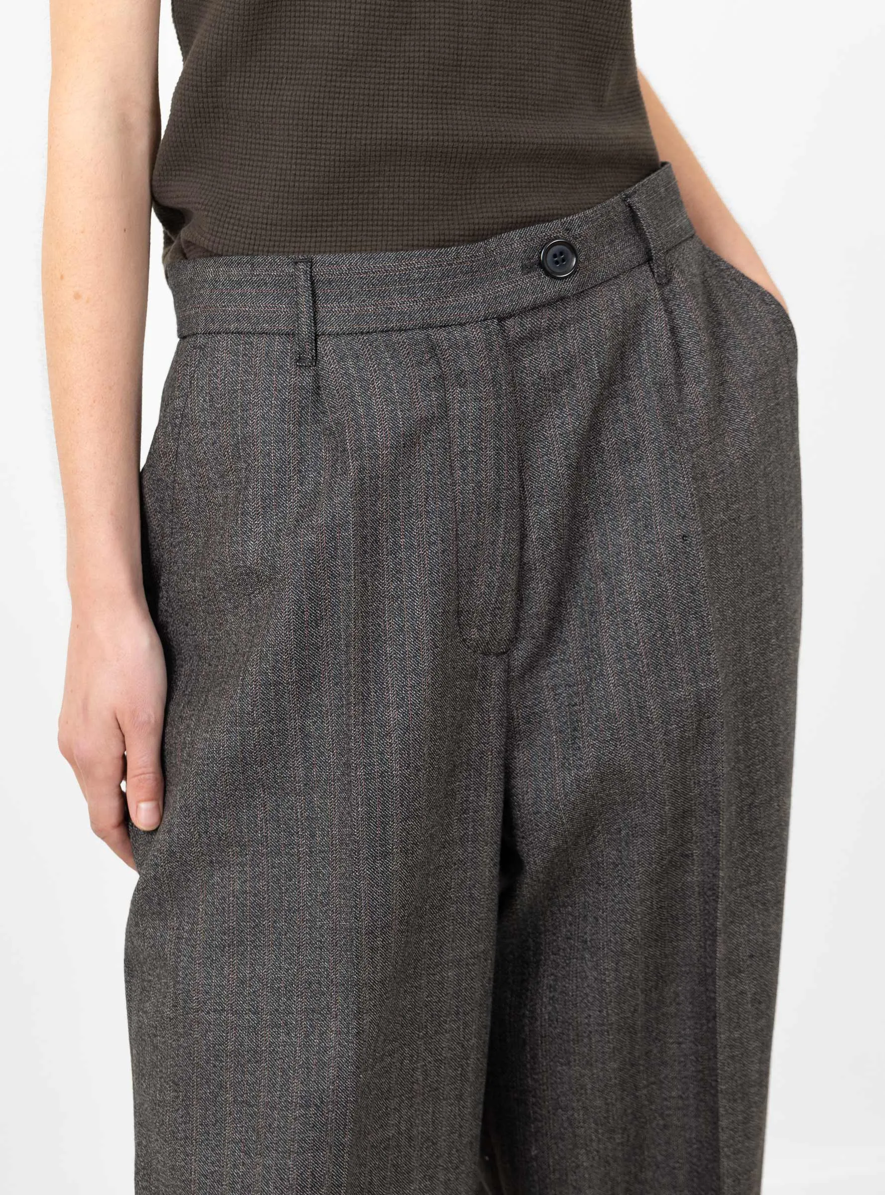 Primary Trousers Striped Vintage Grey