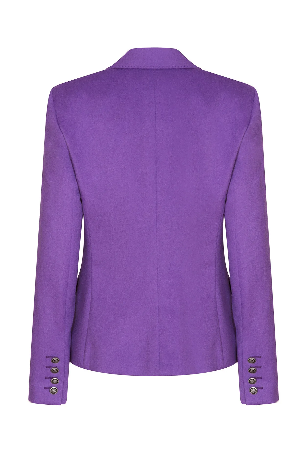 Purple Wool Blazer Jacket - Inez