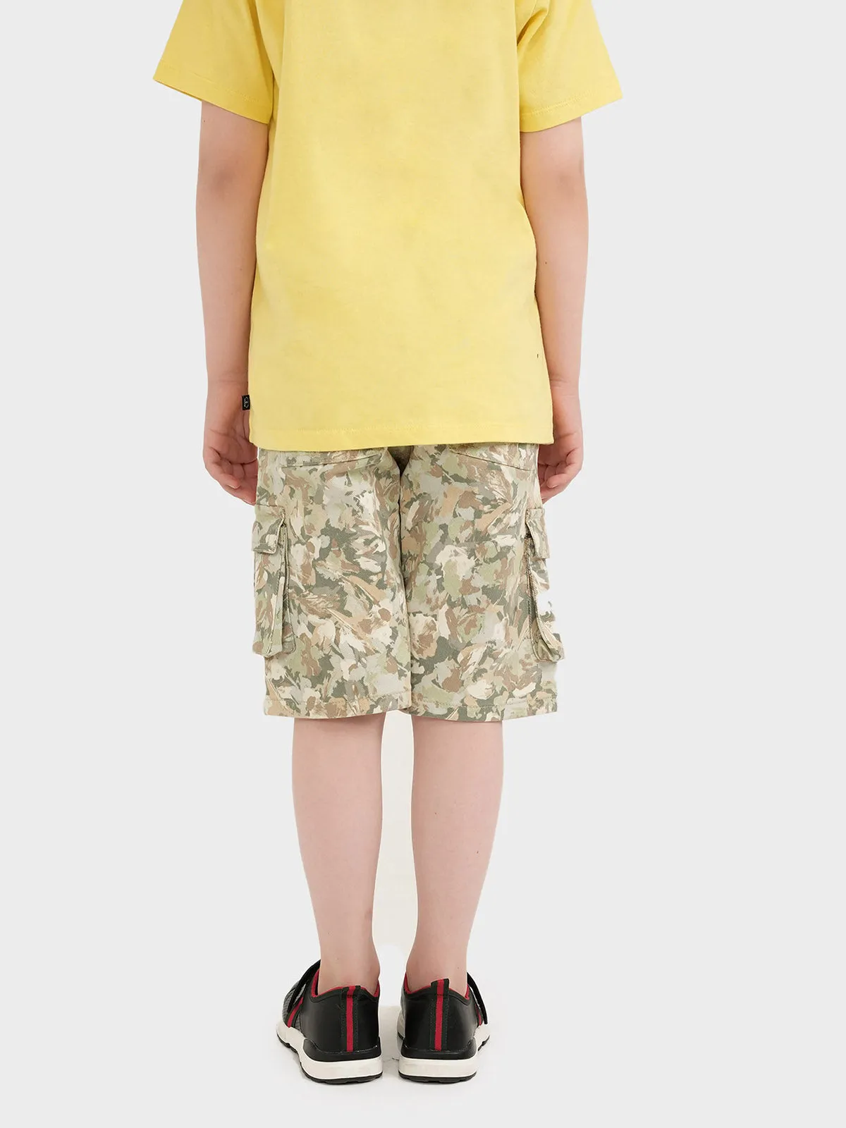 "ADRINA" Cotton Camouflage Shorts