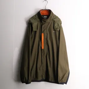 "NIKE" khaki color nylon track jacket