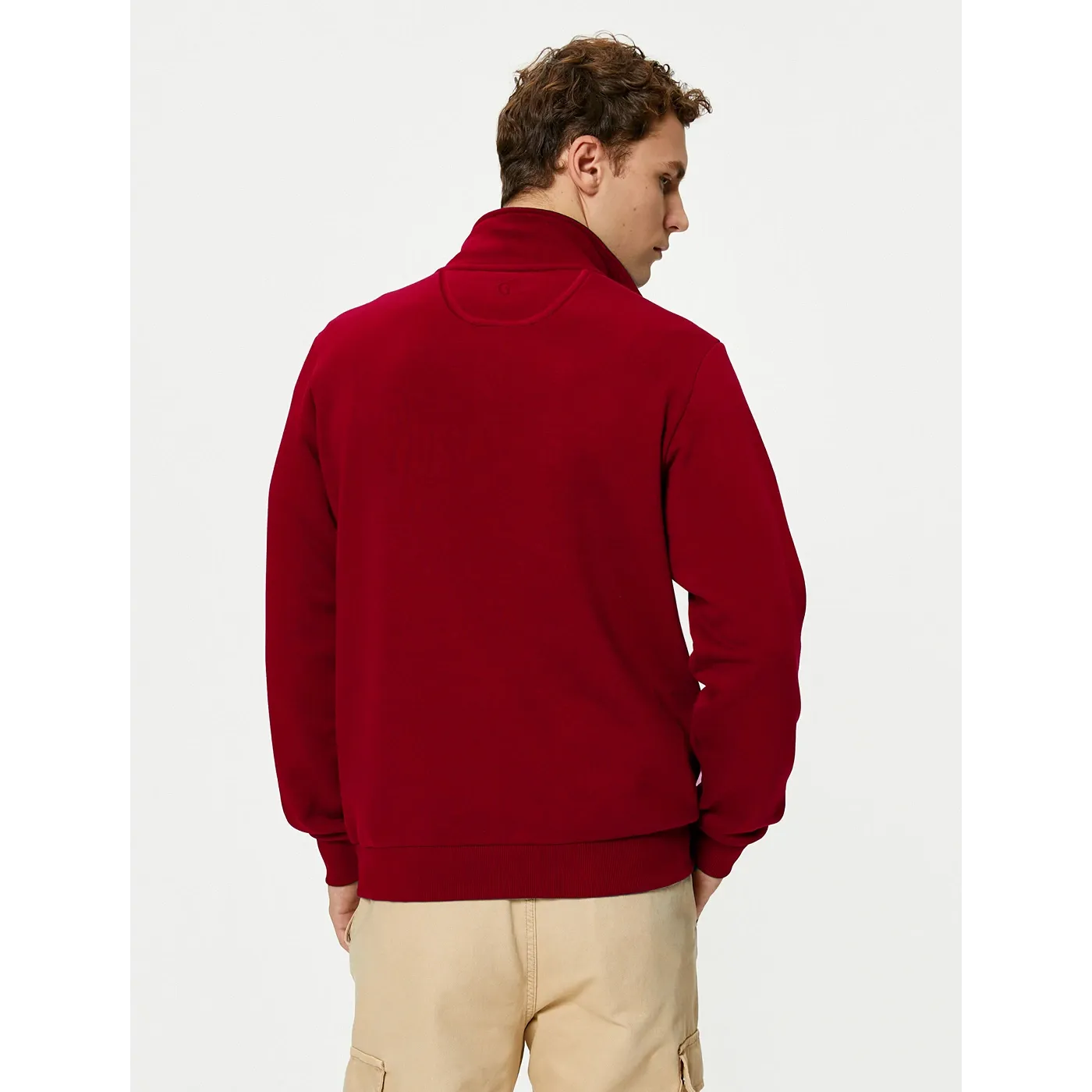 Red Half Zip Sweatshirt