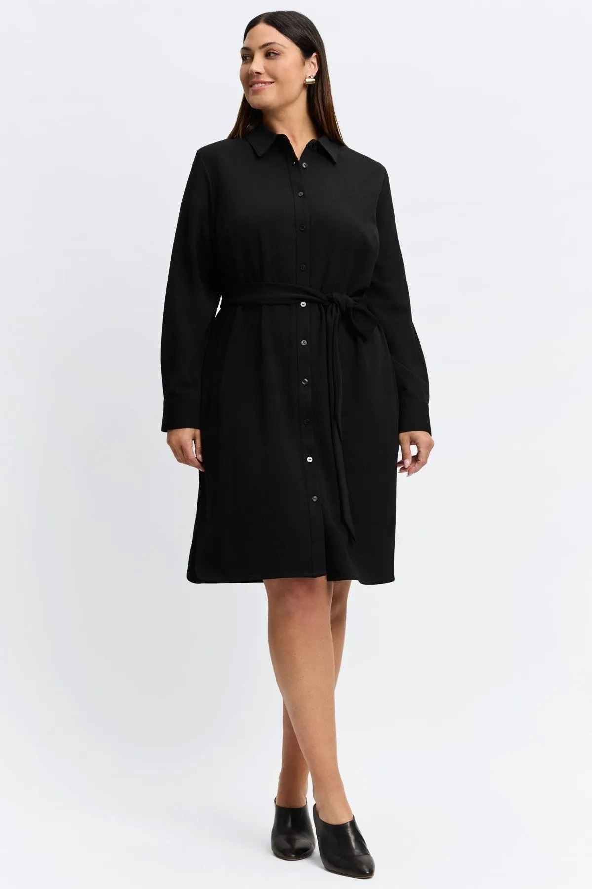 Rocca Plus Knit Crepe Dress