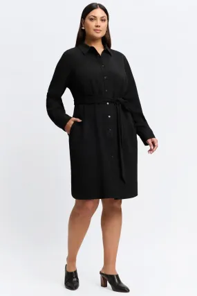 Rocca Plus Knit Crepe Dress