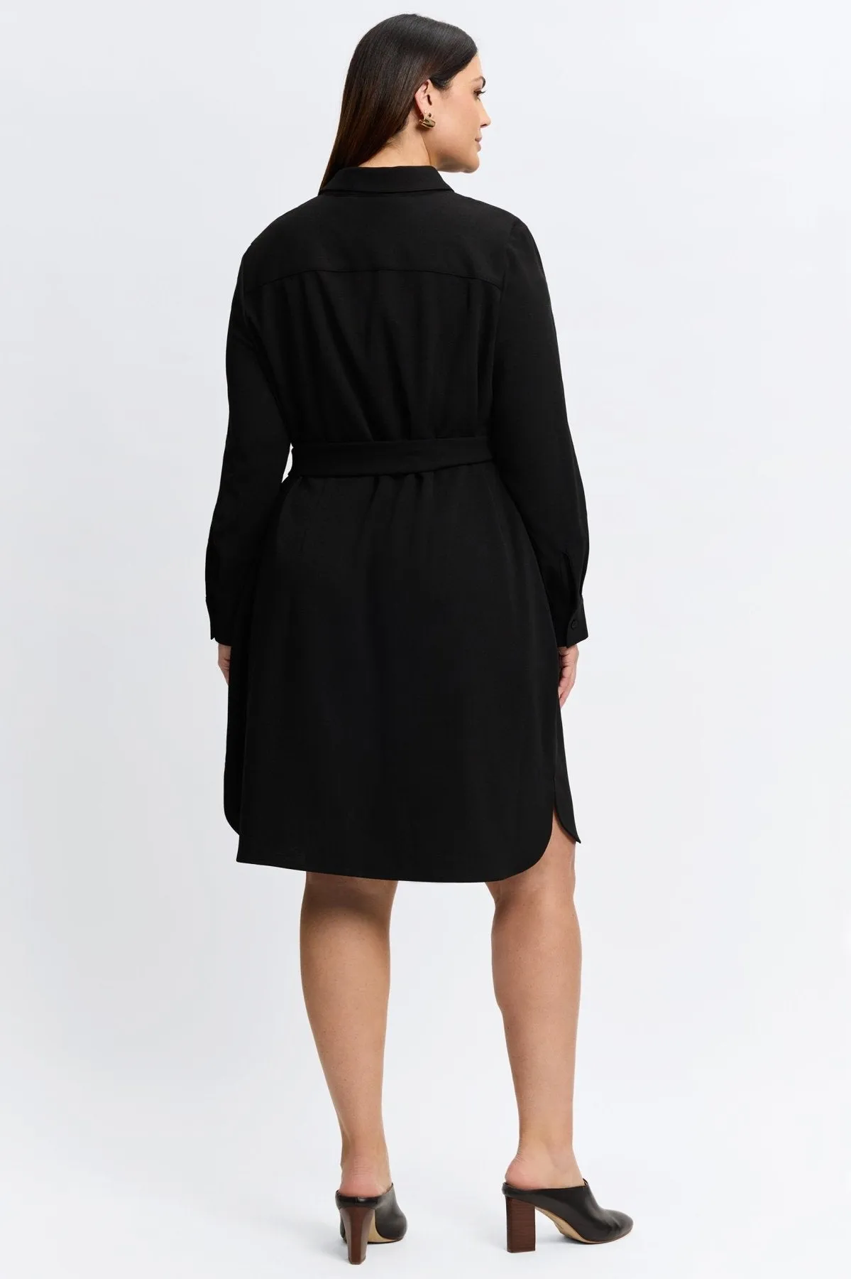 Rocca Plus Knit Crepe Dress