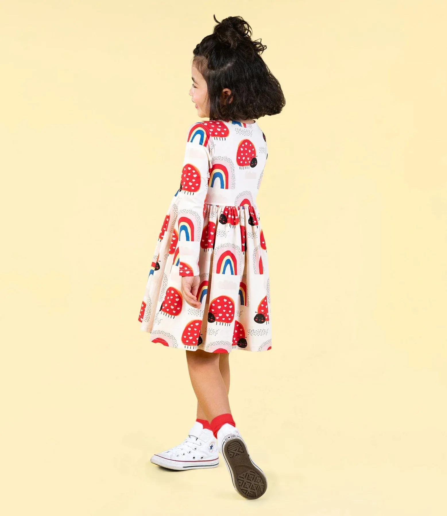 Rock Your Baby Love Bug Rainbow Dress