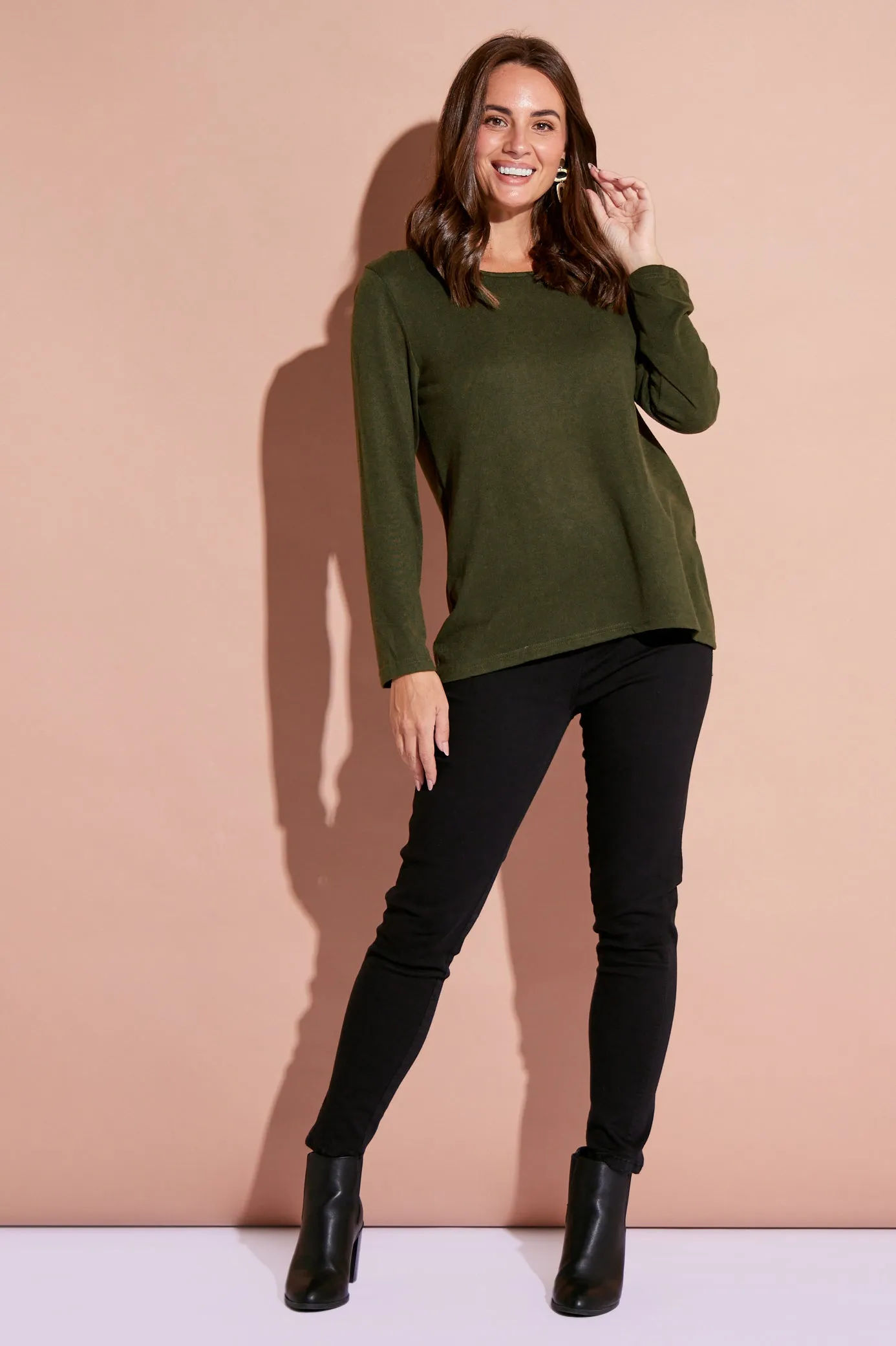 Rory Knit Top - Khaki