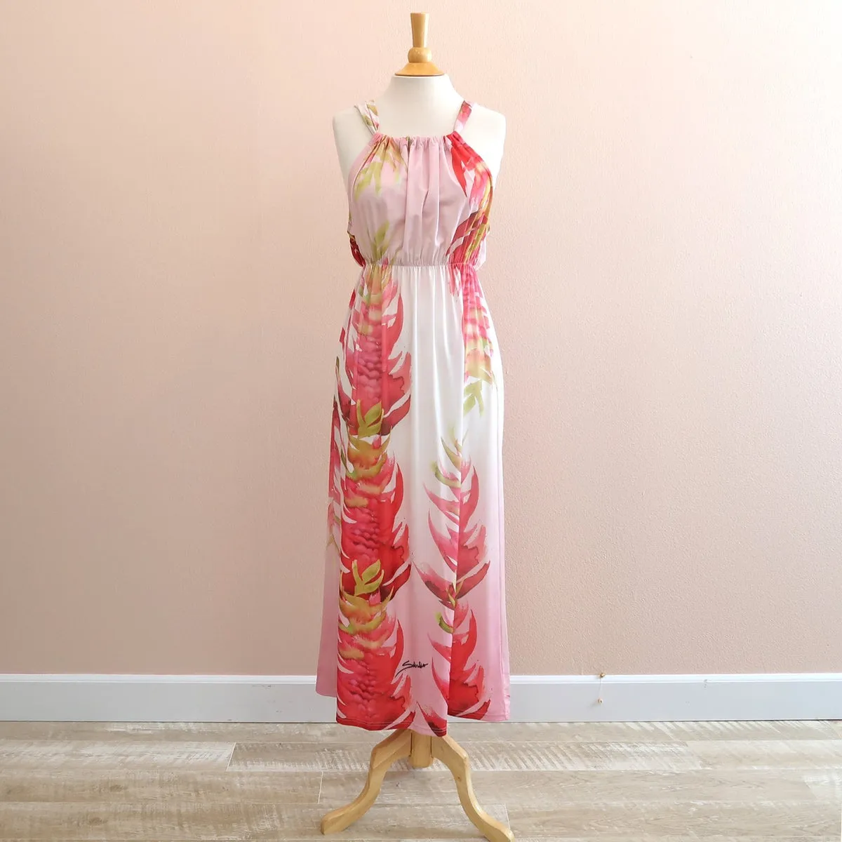 Sabado Design Halter Design Dress, Pink