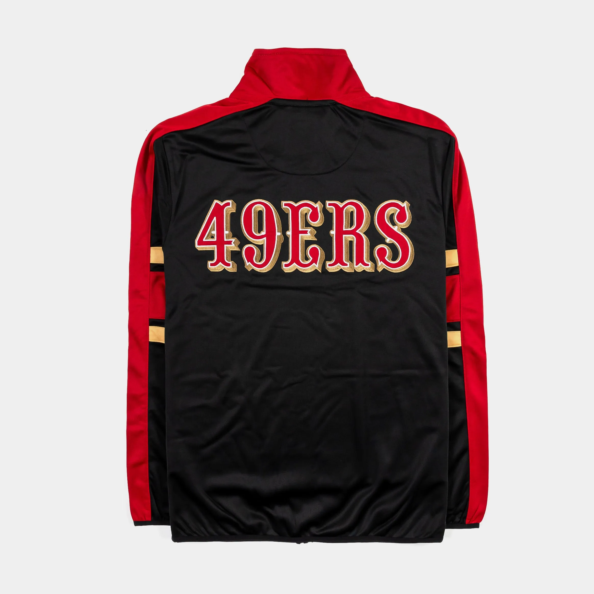 San Francisco 49ers Quick Snap Track Mens Jacket (Black/Red)