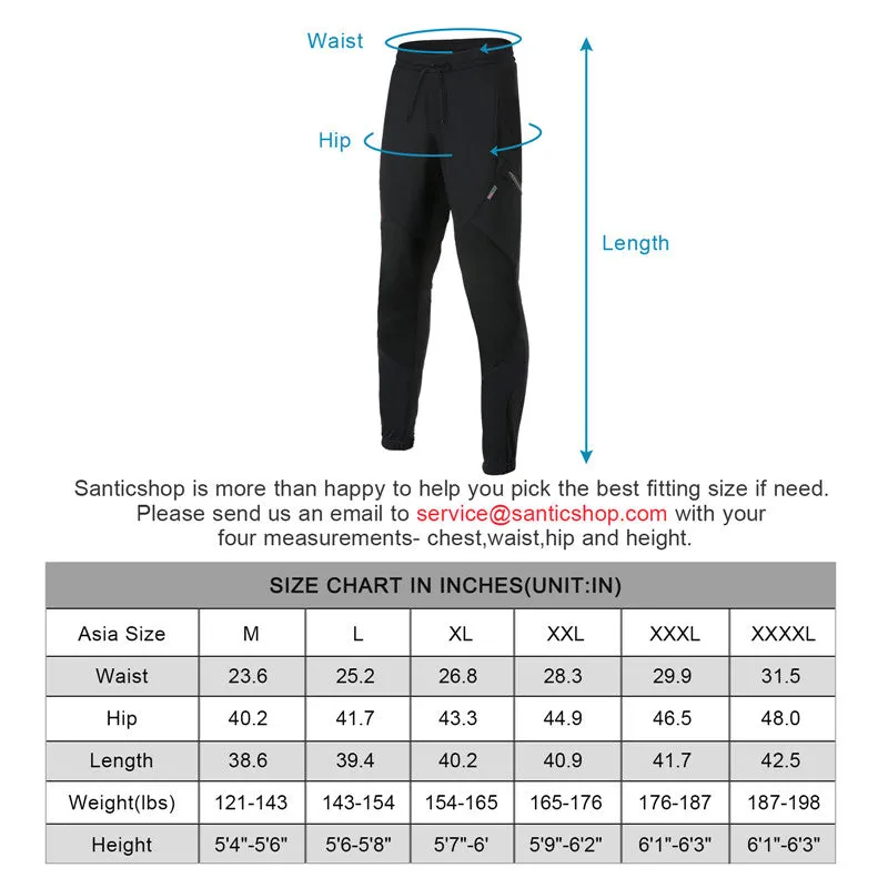 Santic Romaunt Black Men Cycling Pants