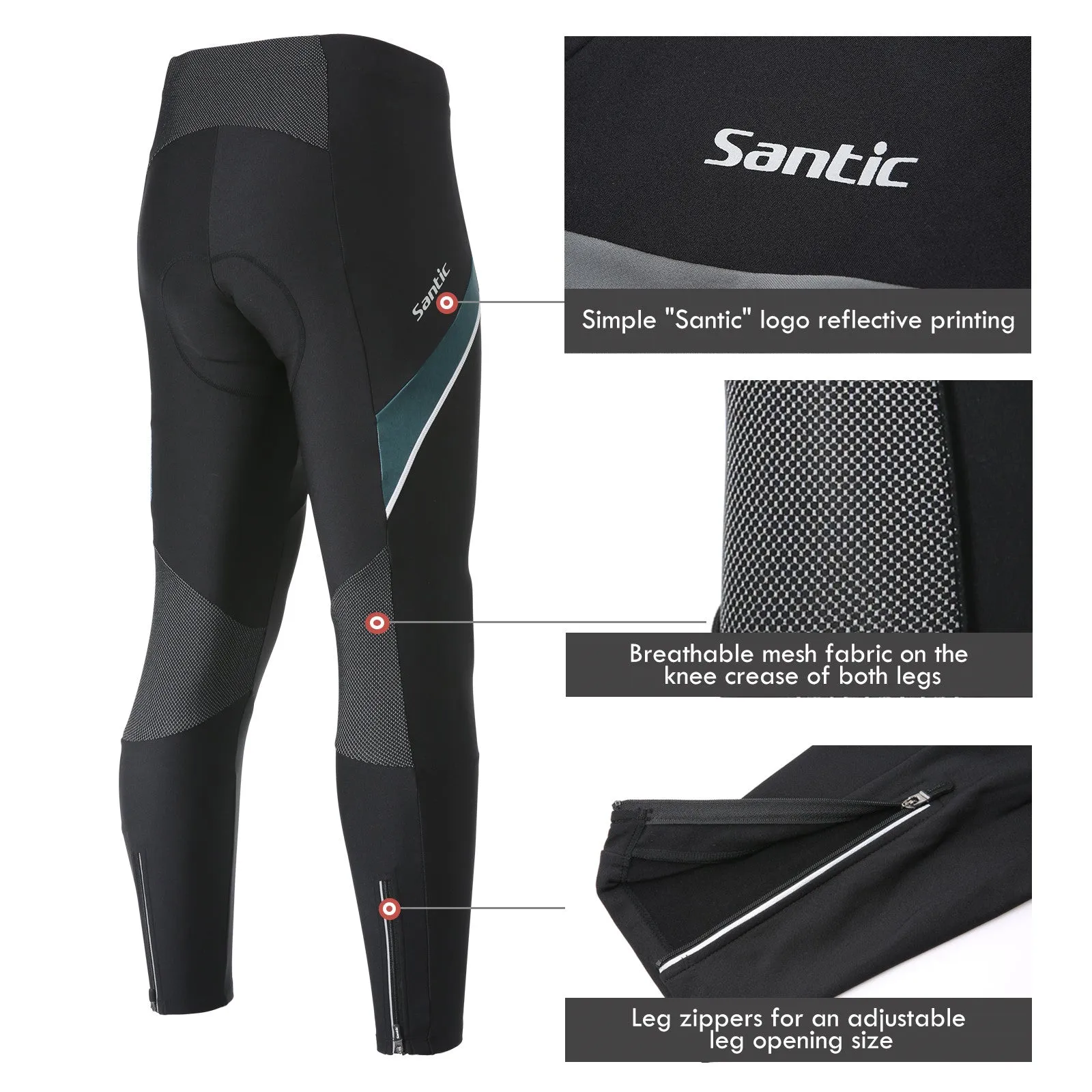 Santic Walton Blue Men Cycling Pants