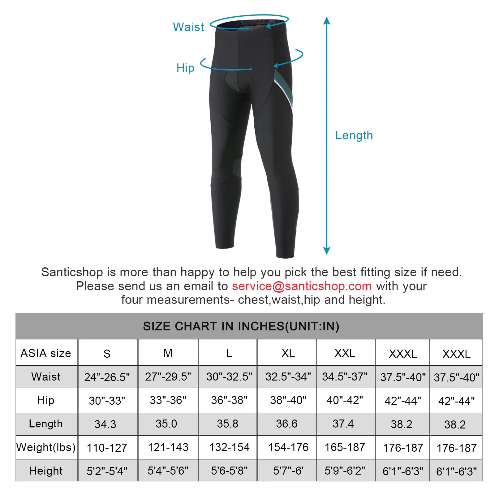 Santic Walton Blue Men Cycling Pants