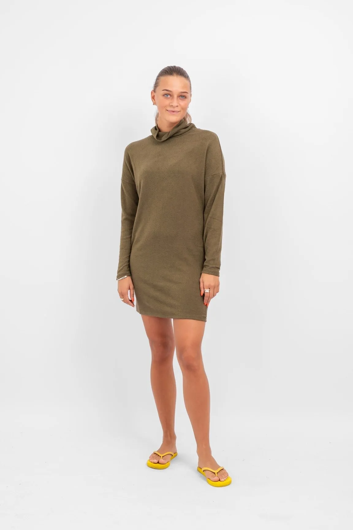 Sara knit dress - Dark green