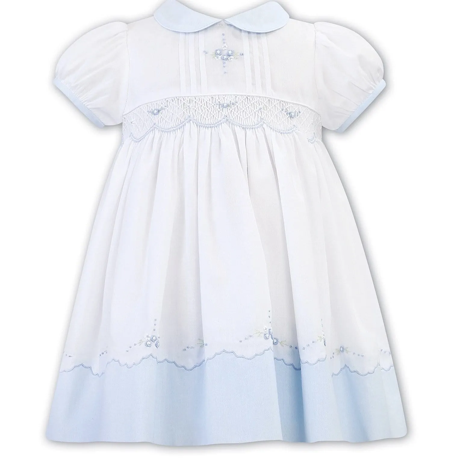 SARAH LOUISE  - Smock Dress - Blue