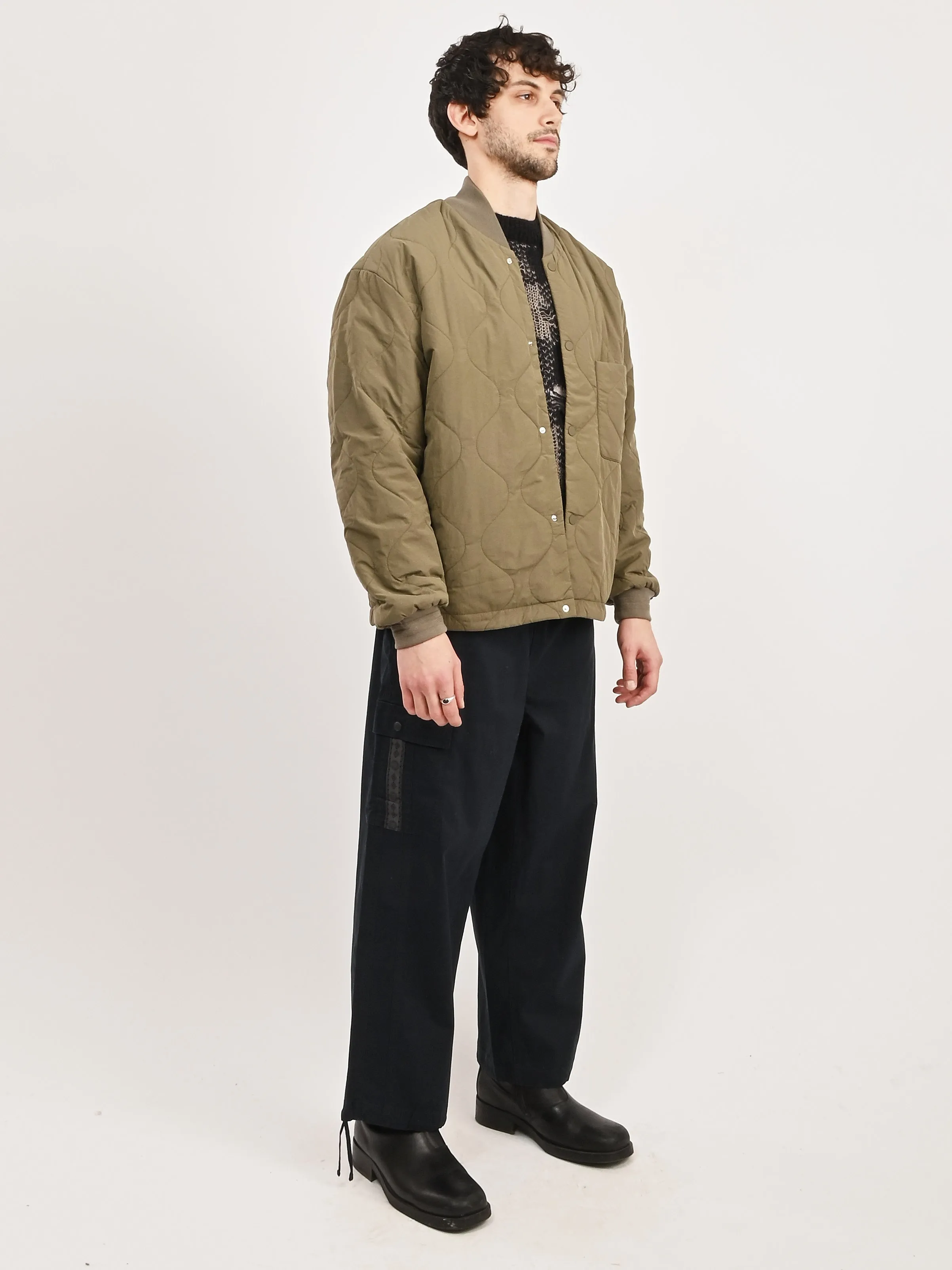 Shale Olive Amaru Quilted Jacket