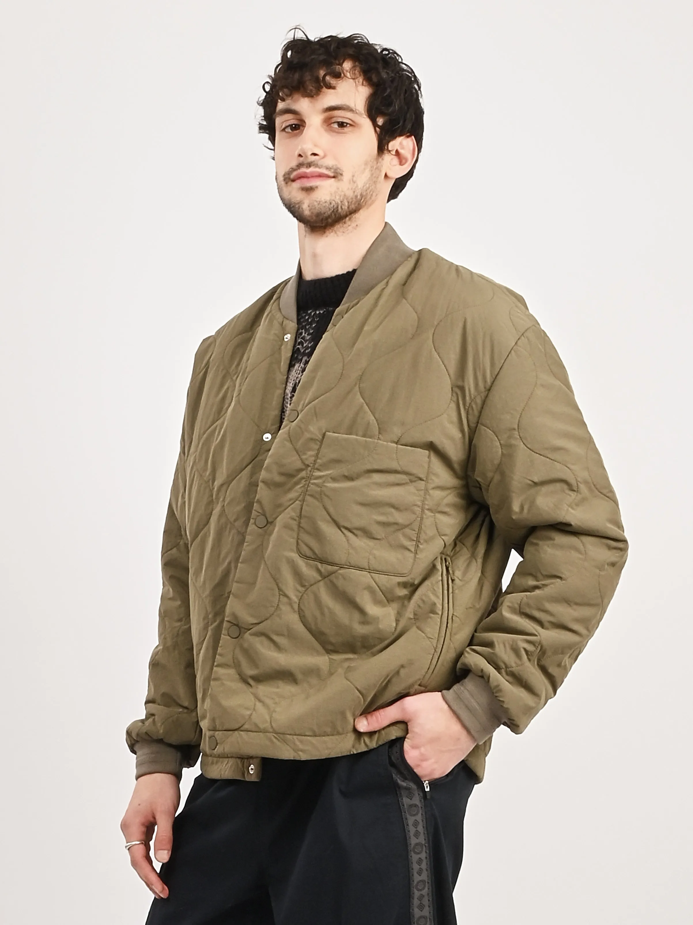 Shale Olive Amaru Quilted Jacket