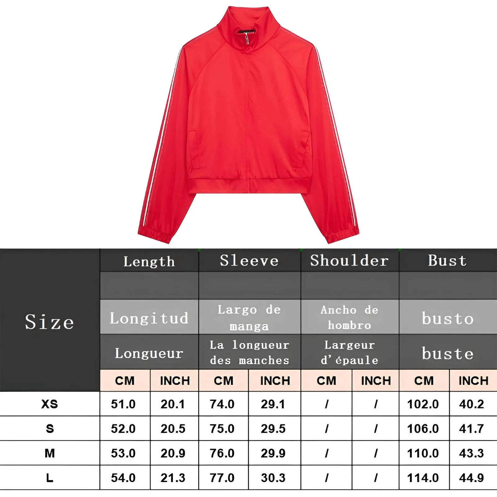 Side Zipper Straight Pant Loose Red Wide Leg Pants Jacket Fashion Streetwear