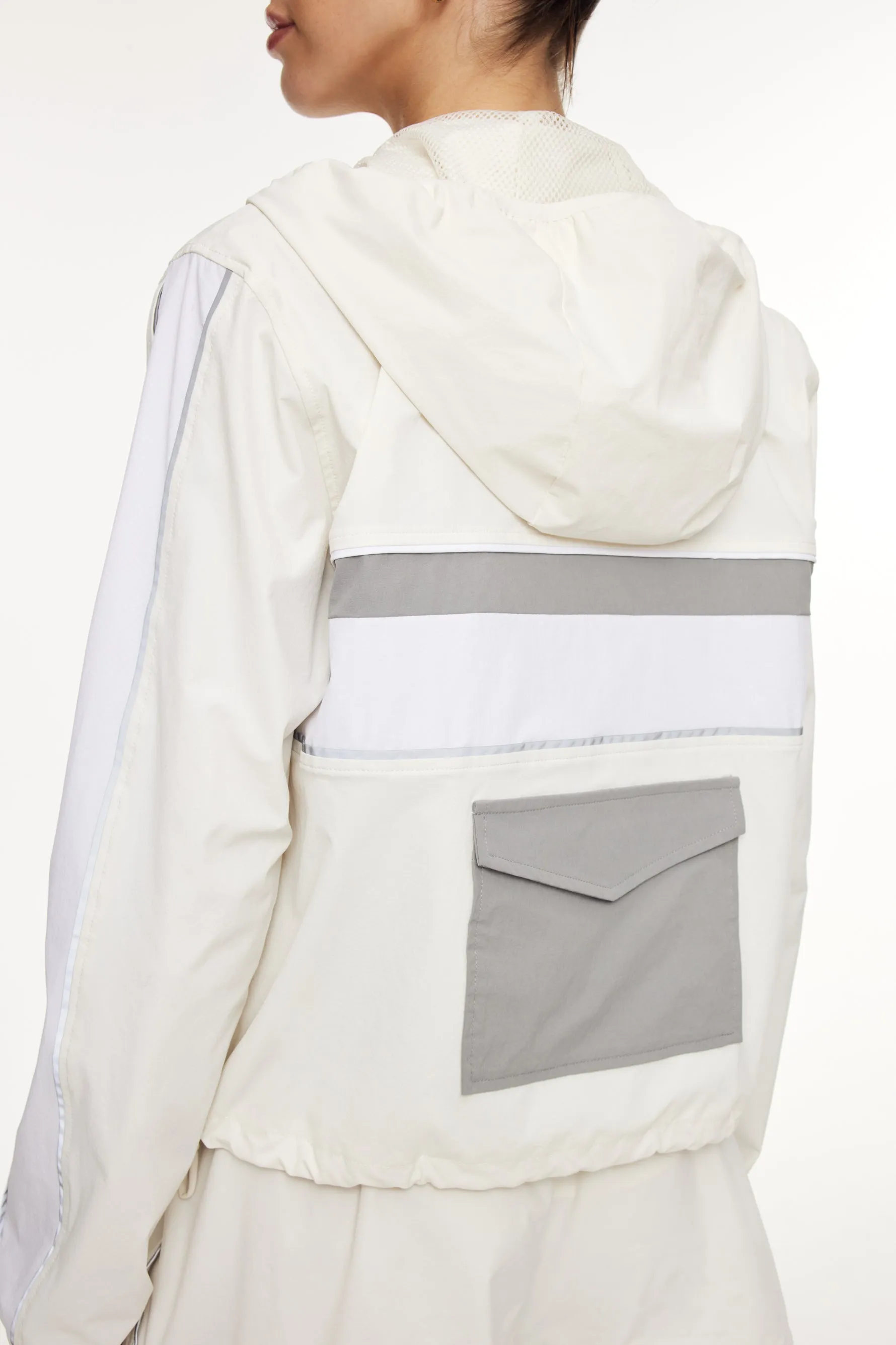 Stretch Shell Tracksuit Jacket - Egret