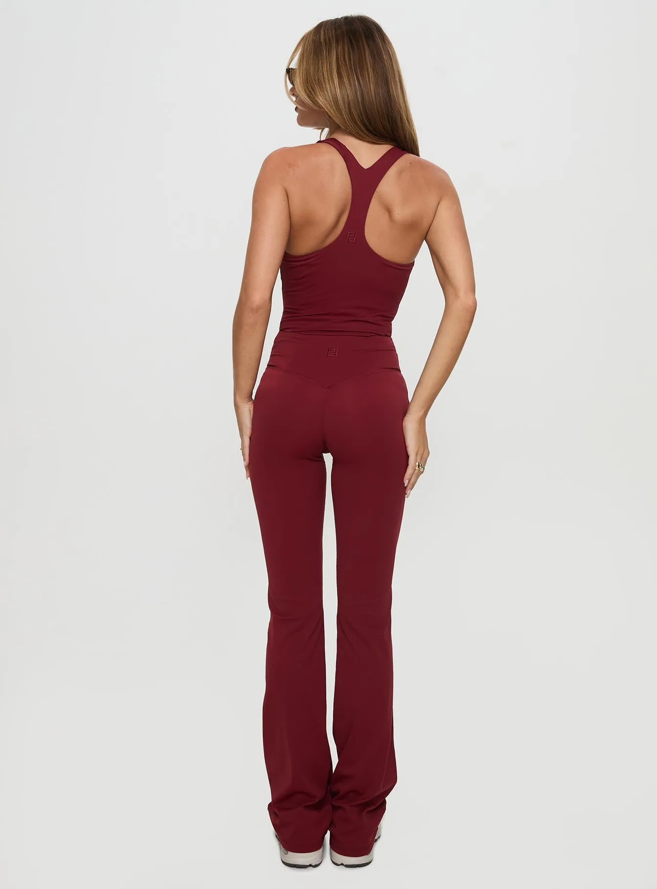 Sunday Session Active Flare Leg Pant Red