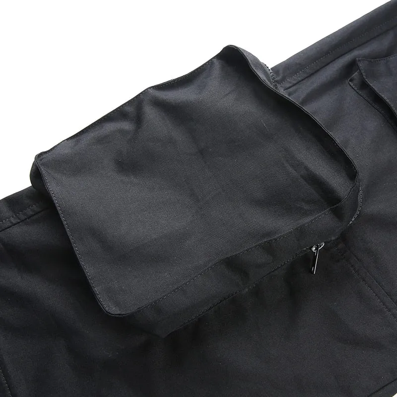 'Take Control' Black cargo pants