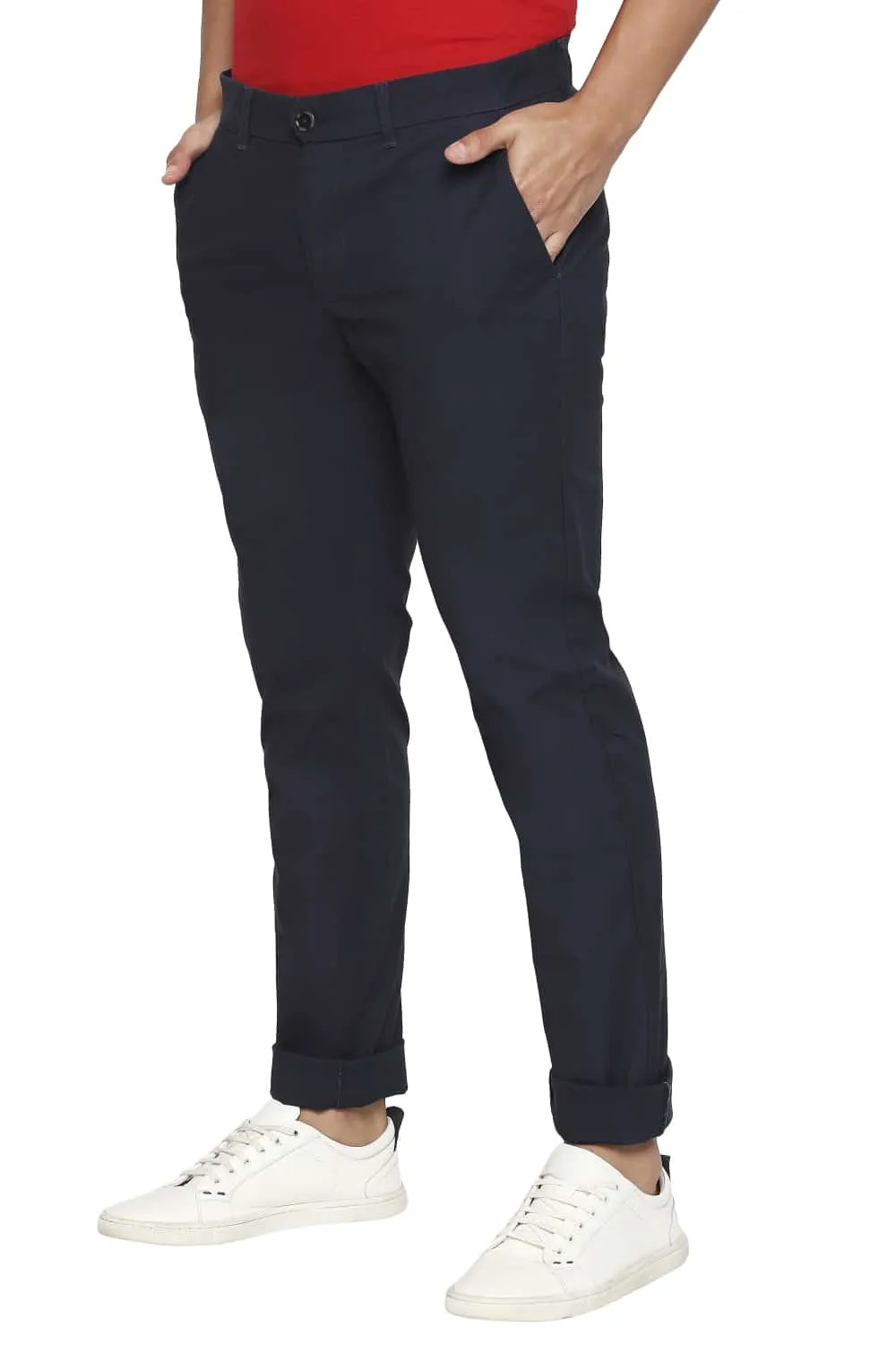 Tapered Fit Stretch Trousers